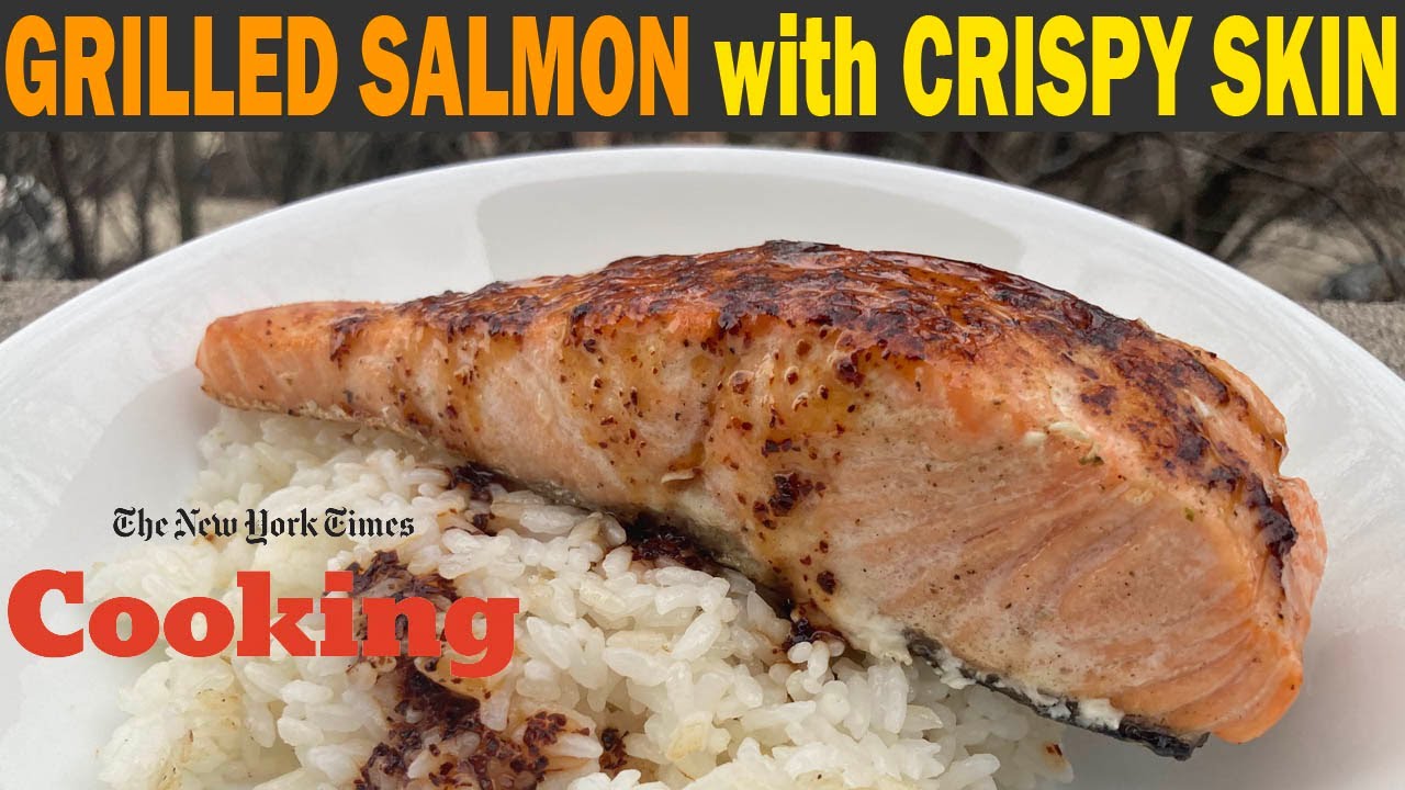 GOCHUGARU GRILLED SALMON with CRISPY SKIN | New York Times Cooking Recipe on the Weber Q