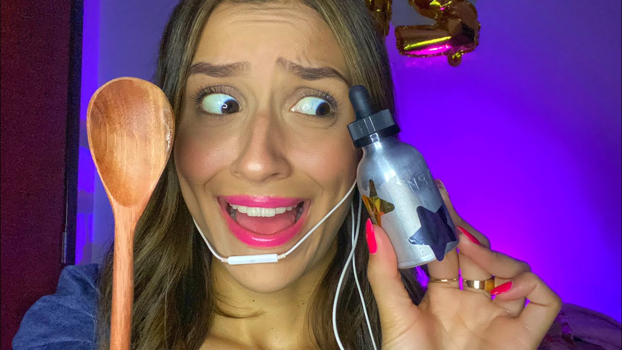 Asmr Batalha de Gatilhos: Colher x Conta Gotas 🥄x💧#asmr #asmrsonsdeboca