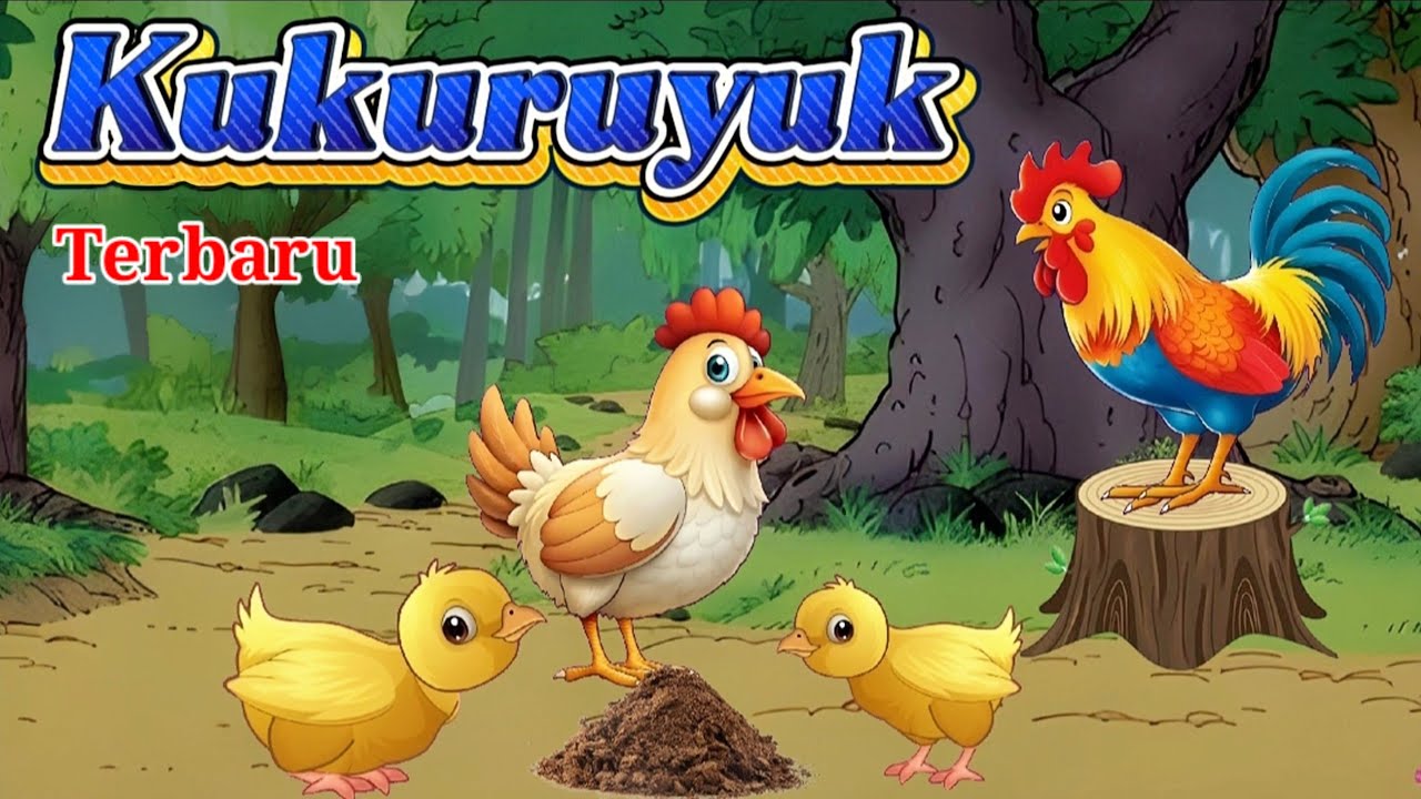 Kukuruyuk lagu anak terpopuler - animasi ayam lucu - lagu anak balita - lagu terbaru - gemoy kids