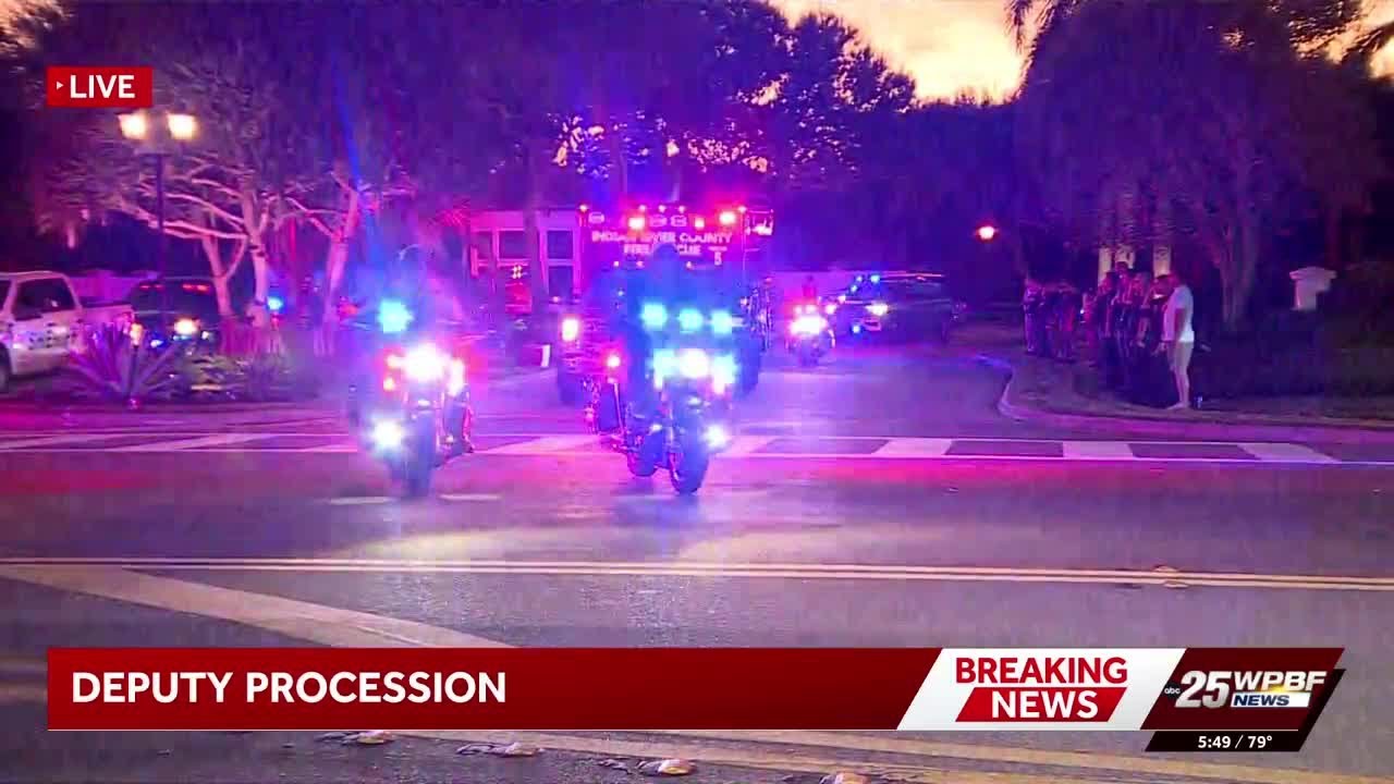 Procession for fallen Indian River County Deputy Terri Maskow