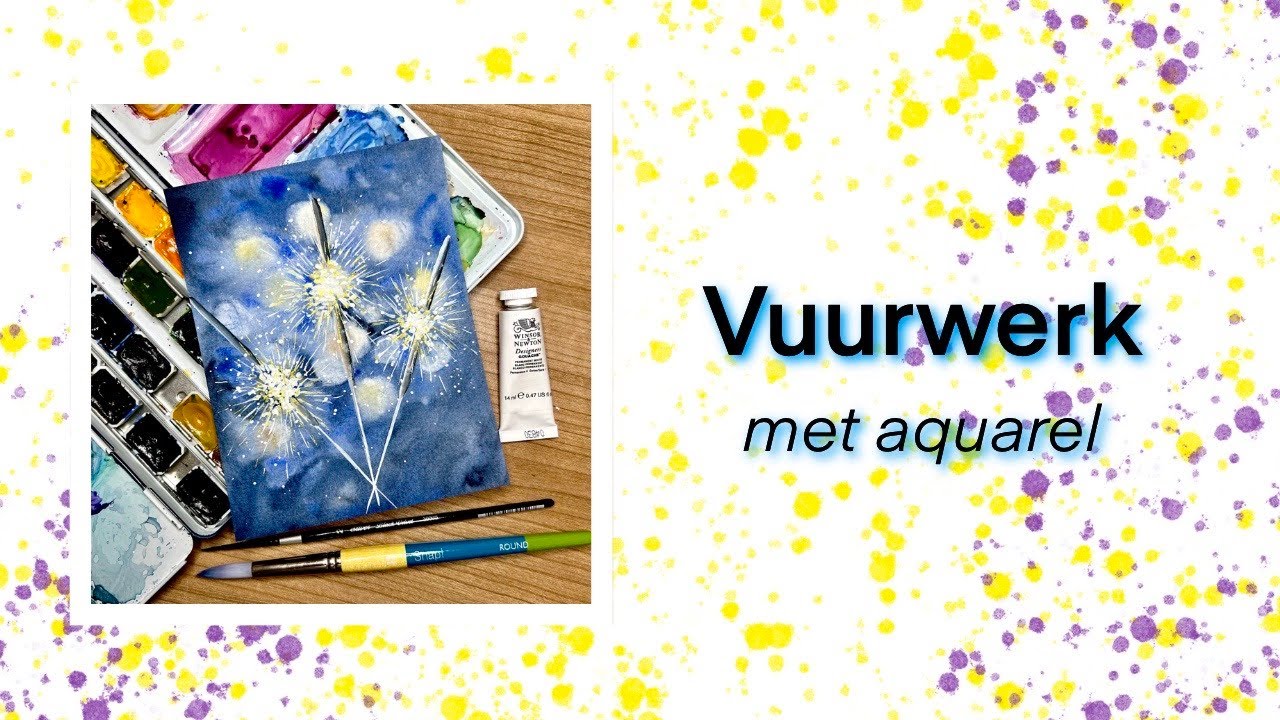 Live workshop: Vuurwerk met aquarel