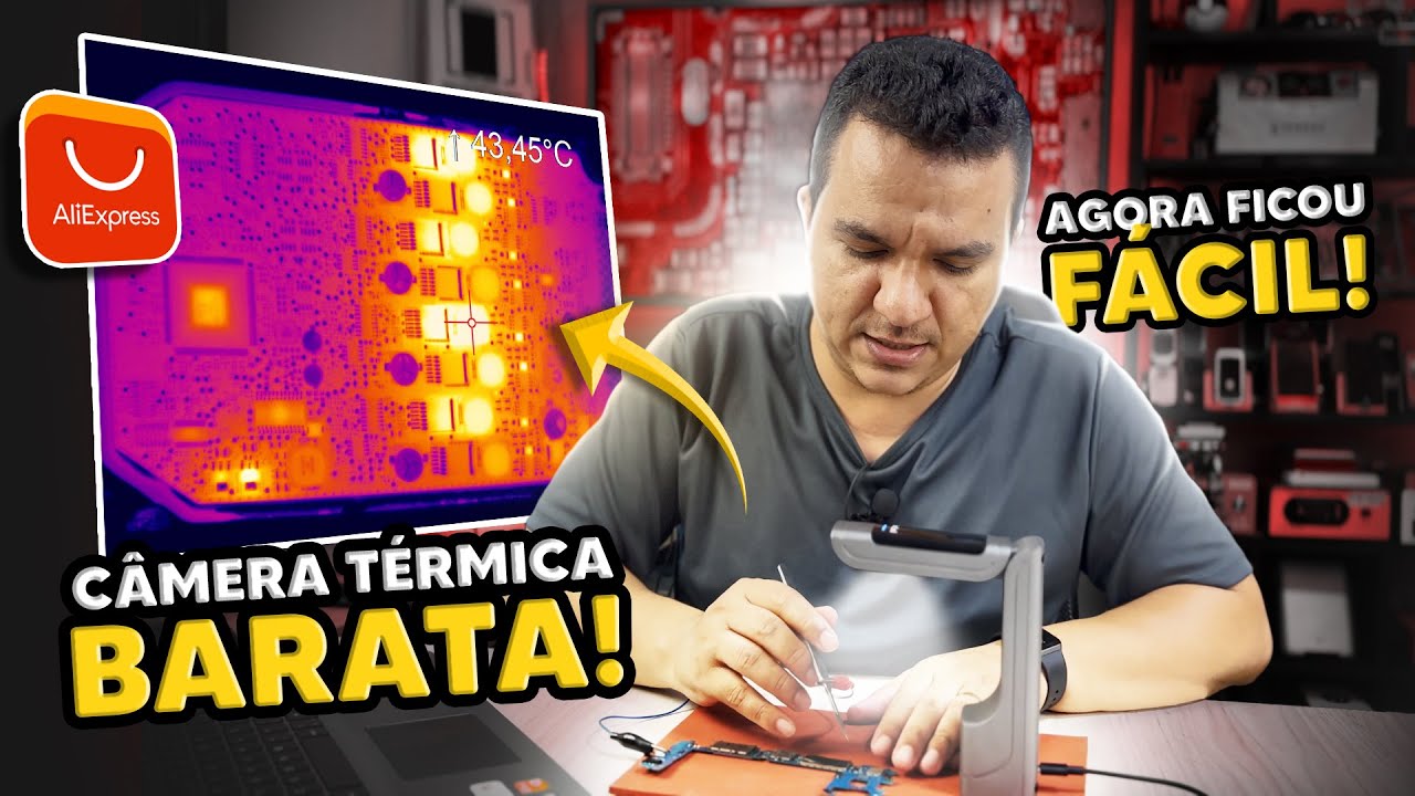 Essa é a melhor Câmera Térmica da china para Reparo de Placas? Testei a Short Cam II e olha...
