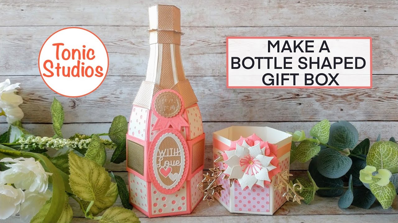 Tonic Studios Champagne Bottle Gift Box (will hold bottle/chocs/any gift)