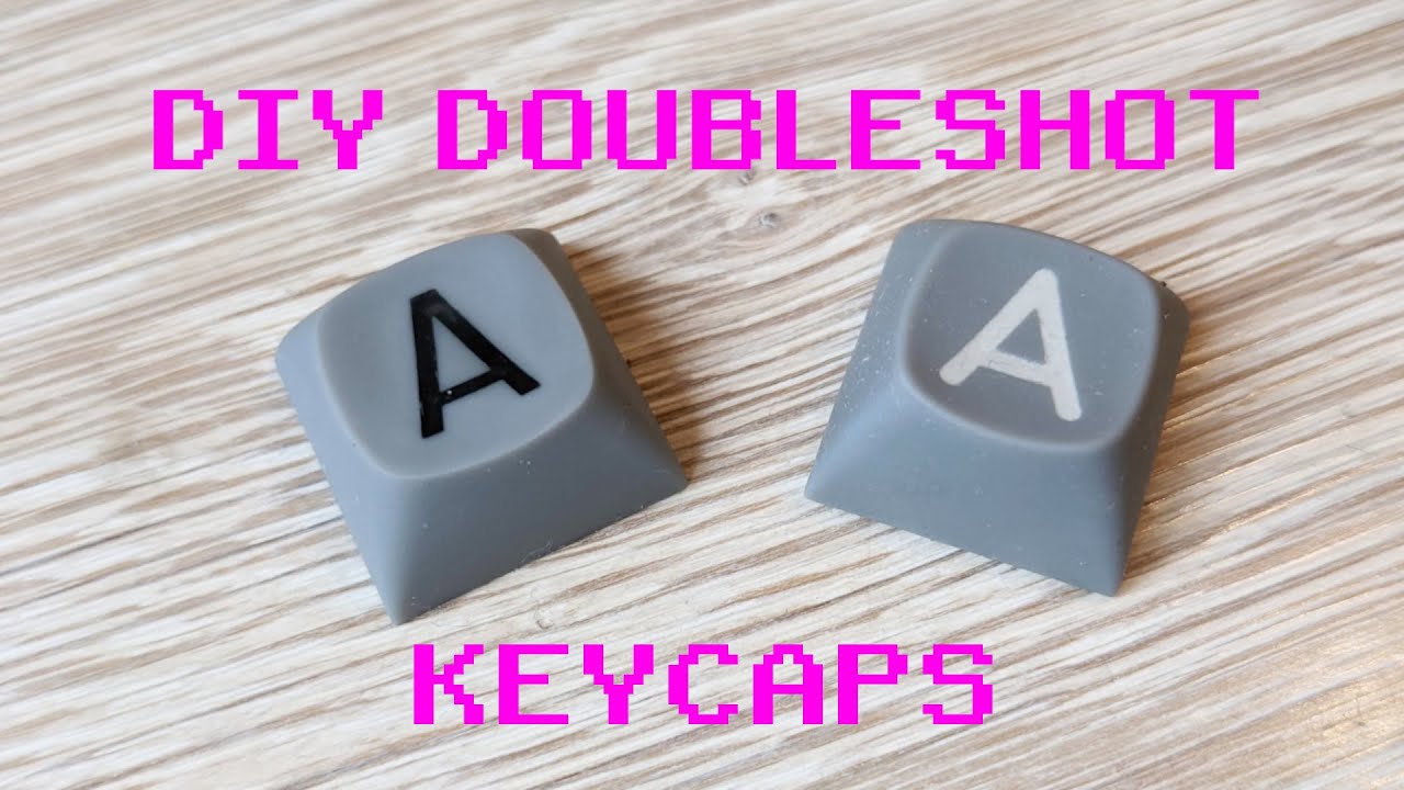 DIY double-shot for 3d printed keycaps
