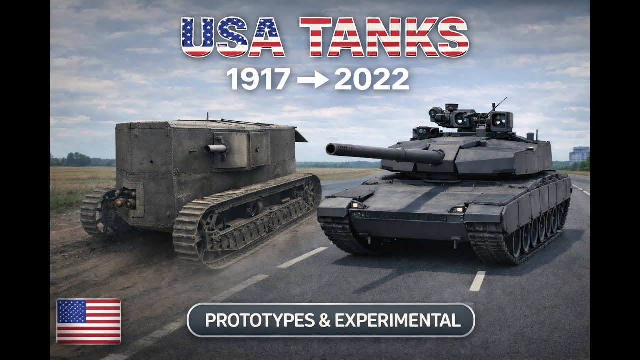 Secret American Tank Prototypes (1917–2025) | Built Experimental US Tanks