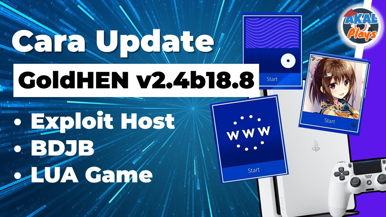 Cara Update GoldHEN Terbaru di Exploit Host, BDJB dan Lua Game