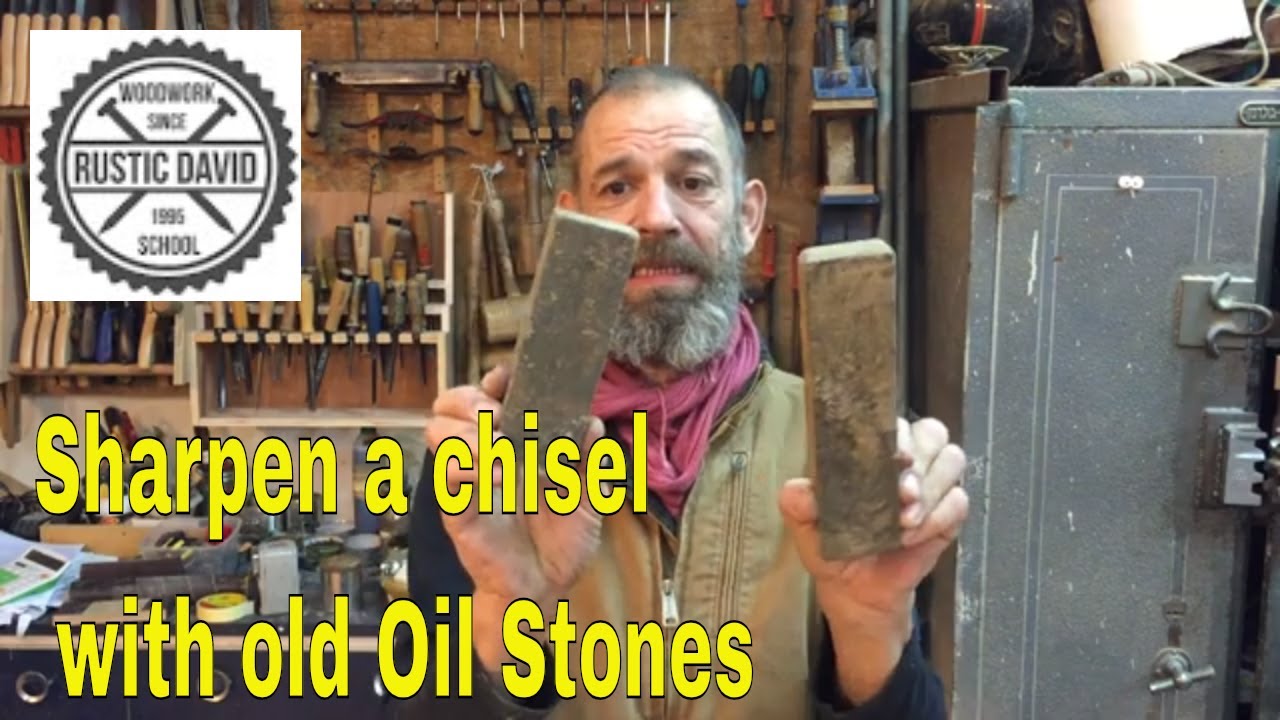 How to Sharpen a Chisel with an Old Oil Stone
