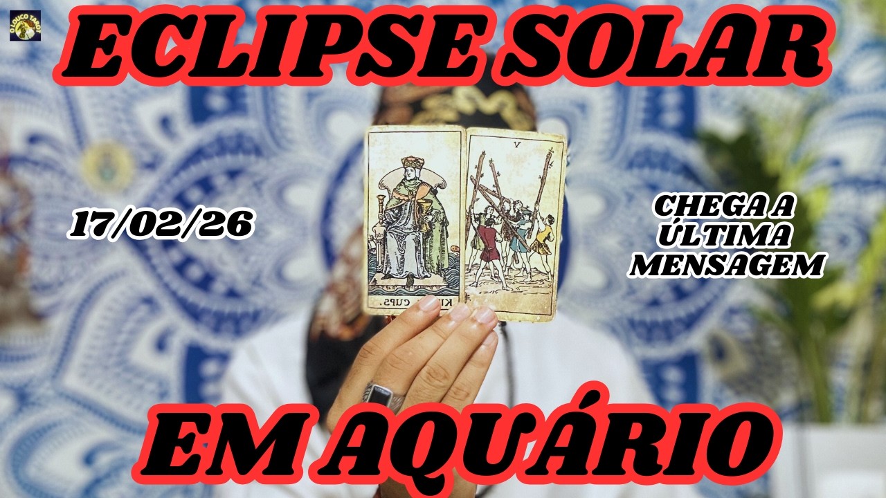 🌖A ESPIRITUALIDADE PEDIU PARA FALAR COM VOCÊ SOBRE O ECLIPSE SOLAR EM AQUÁRIO ♒️