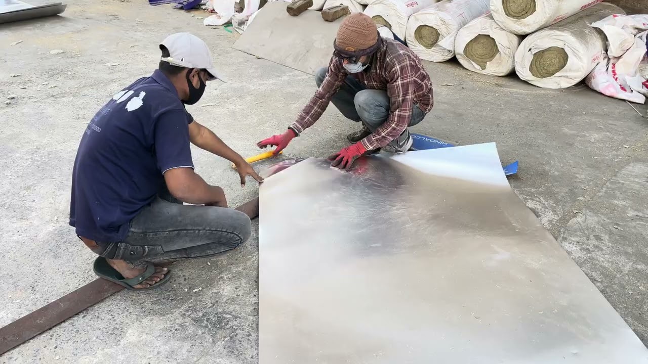 Making of steam pipe insulation process how to prepare 