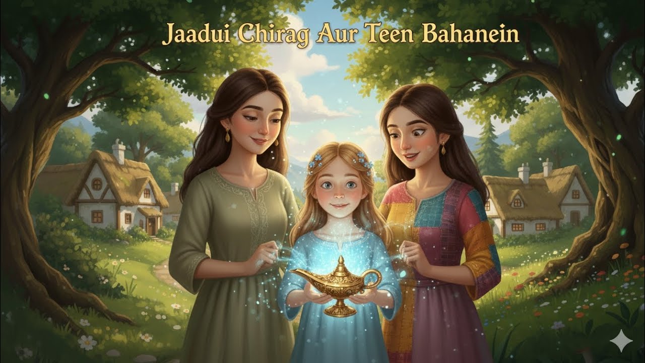 Teen Bahanein Aur Jaadui Chirag | Fairy Tale Story in /Urdu