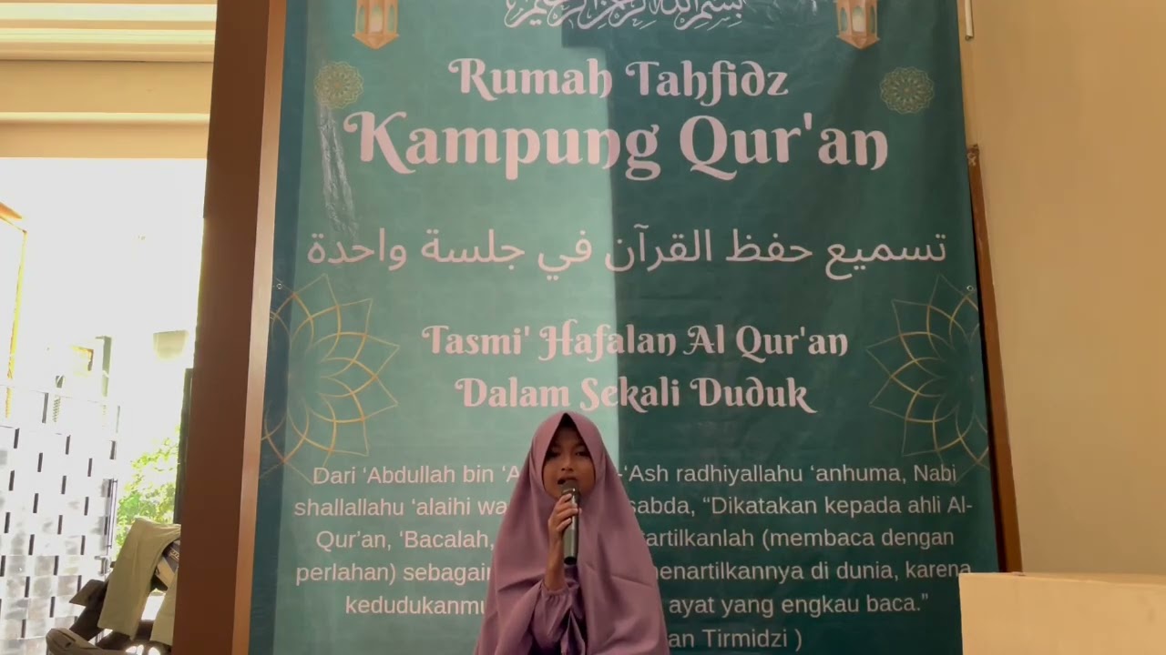 Tasmi' Hafalan Al Qur'an Dalam Sekali Duduk || Kalisha Nindia Kamilia