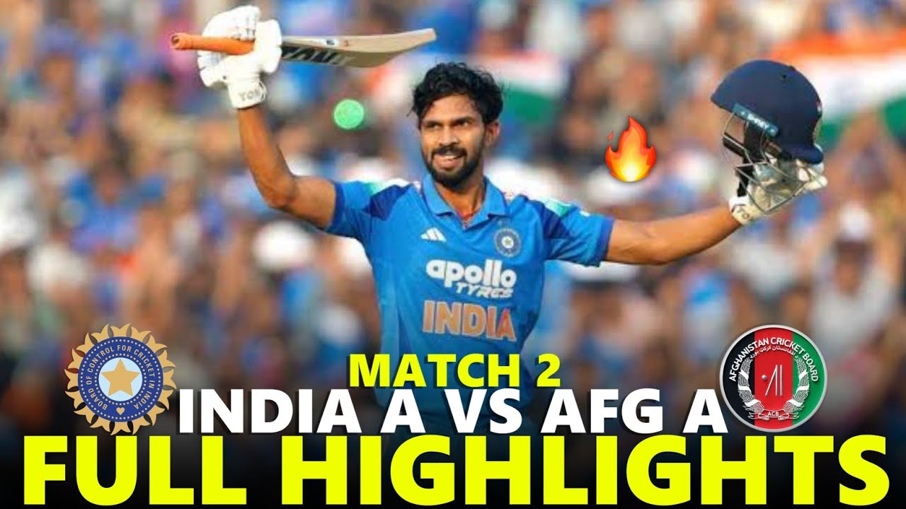 India A vs Afghanistan A Full Highlights Tri Series 2026 Match 2 | IND VS AFG