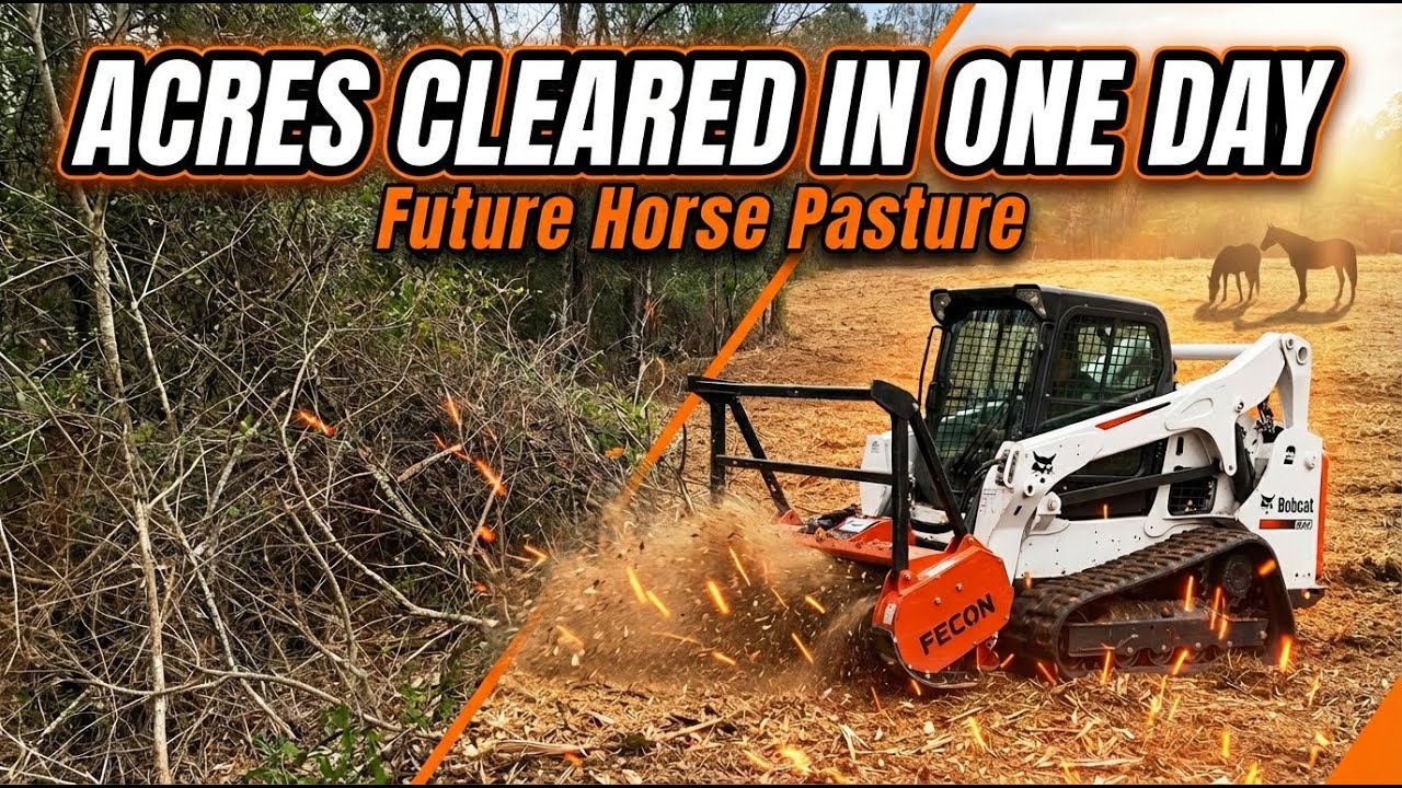 Before and After: Clearing Woods to Build a Horse Farm!
