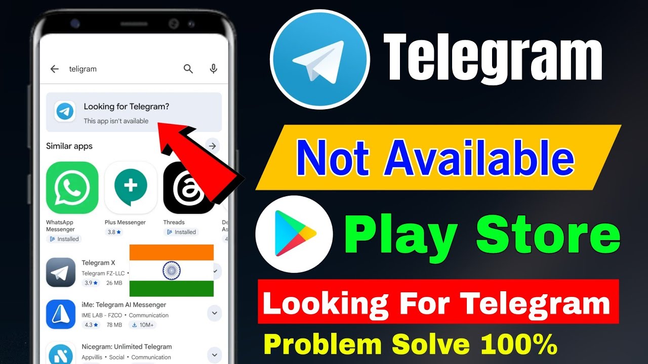 Telegram app not available in play store | Play store Looking for telegram problem | telegram banned