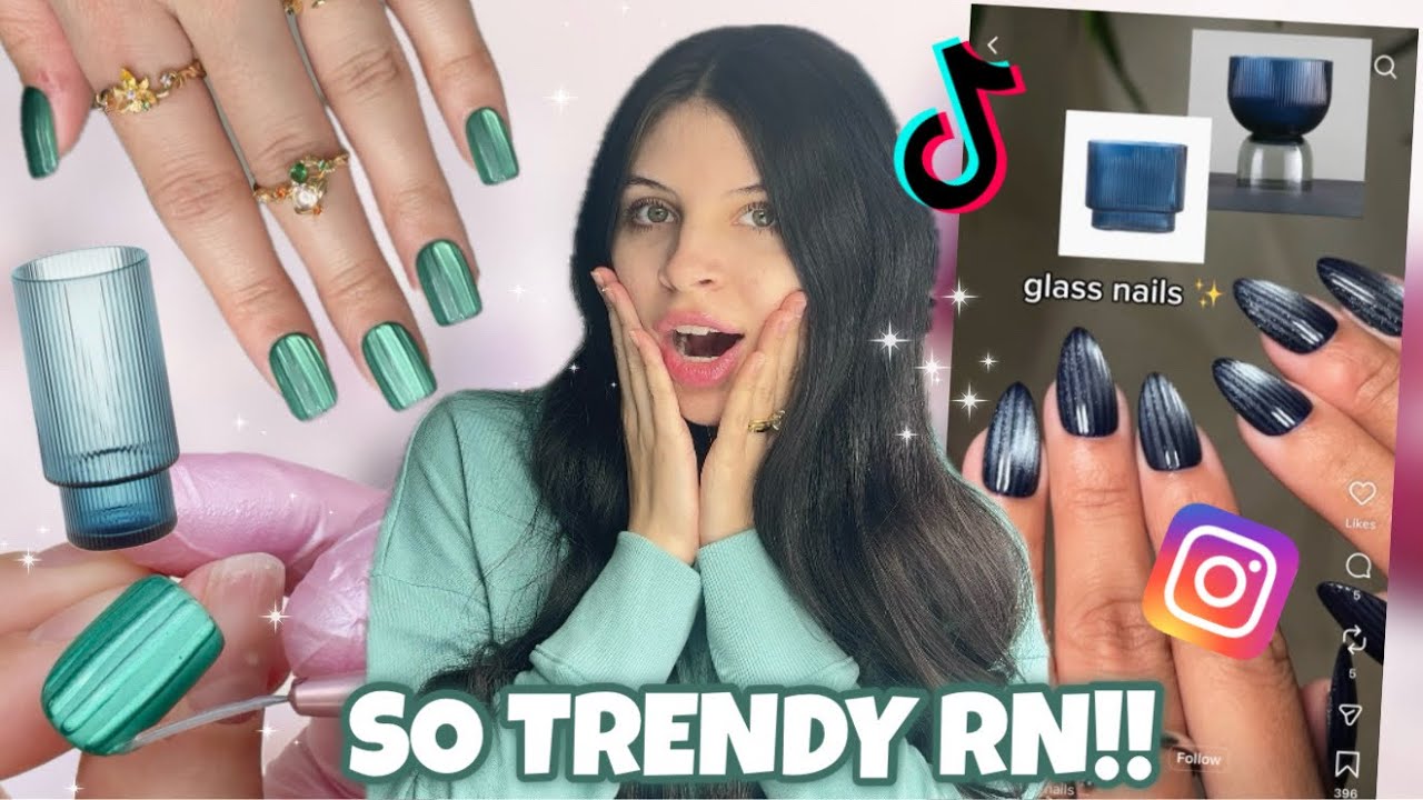 Recreating The VIRAL TikTok Glass Cat Eye Nail Trend… Did It Actually Work?! Using Amazon Press Ons