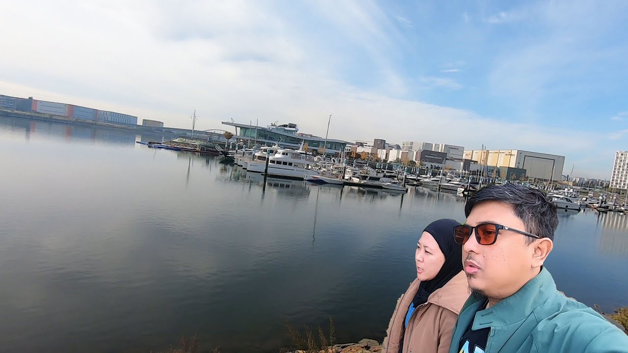 JALAN PAGI MENIKMATI SUASANA PELABUHAN SEKITAR HOTEL MARINABAY SEOUL | Jalan Seru 126 #VlogKorea 24