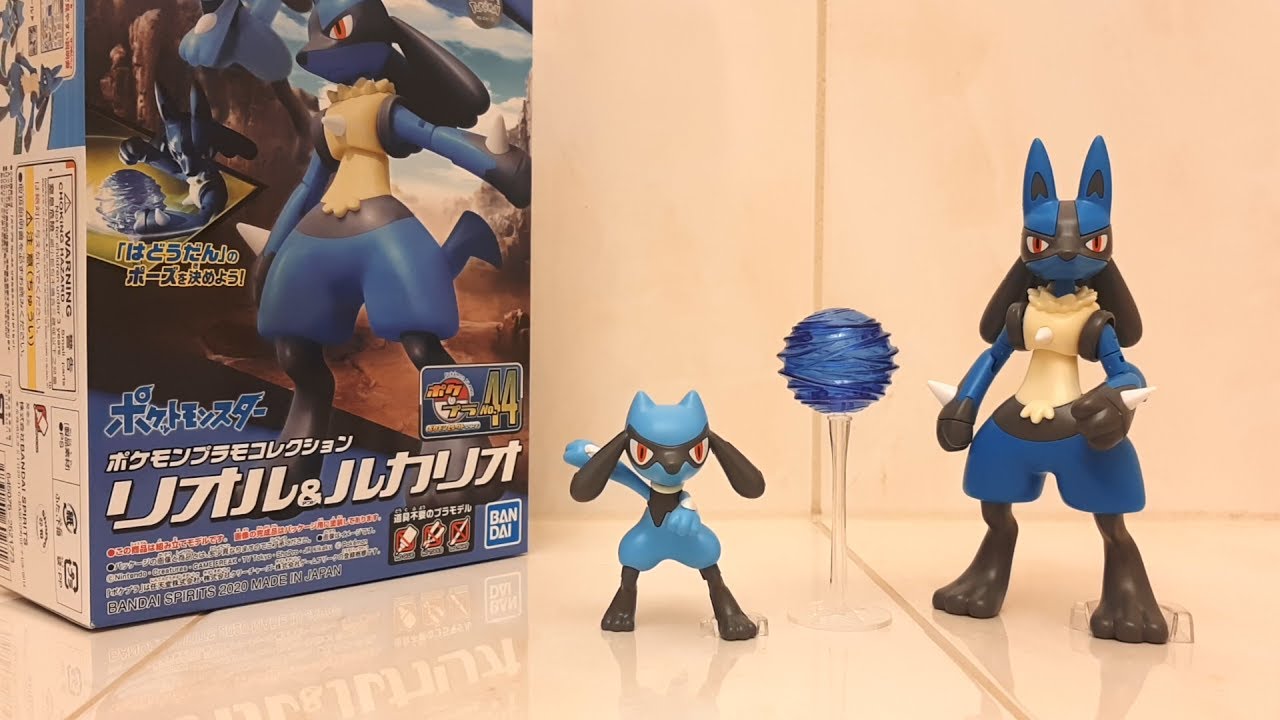 STS Pokemon Toy Review: RIOLU & LUCARIO Pokepla Plamo Plastic Model by Bandai UNBOXING & REVIEW