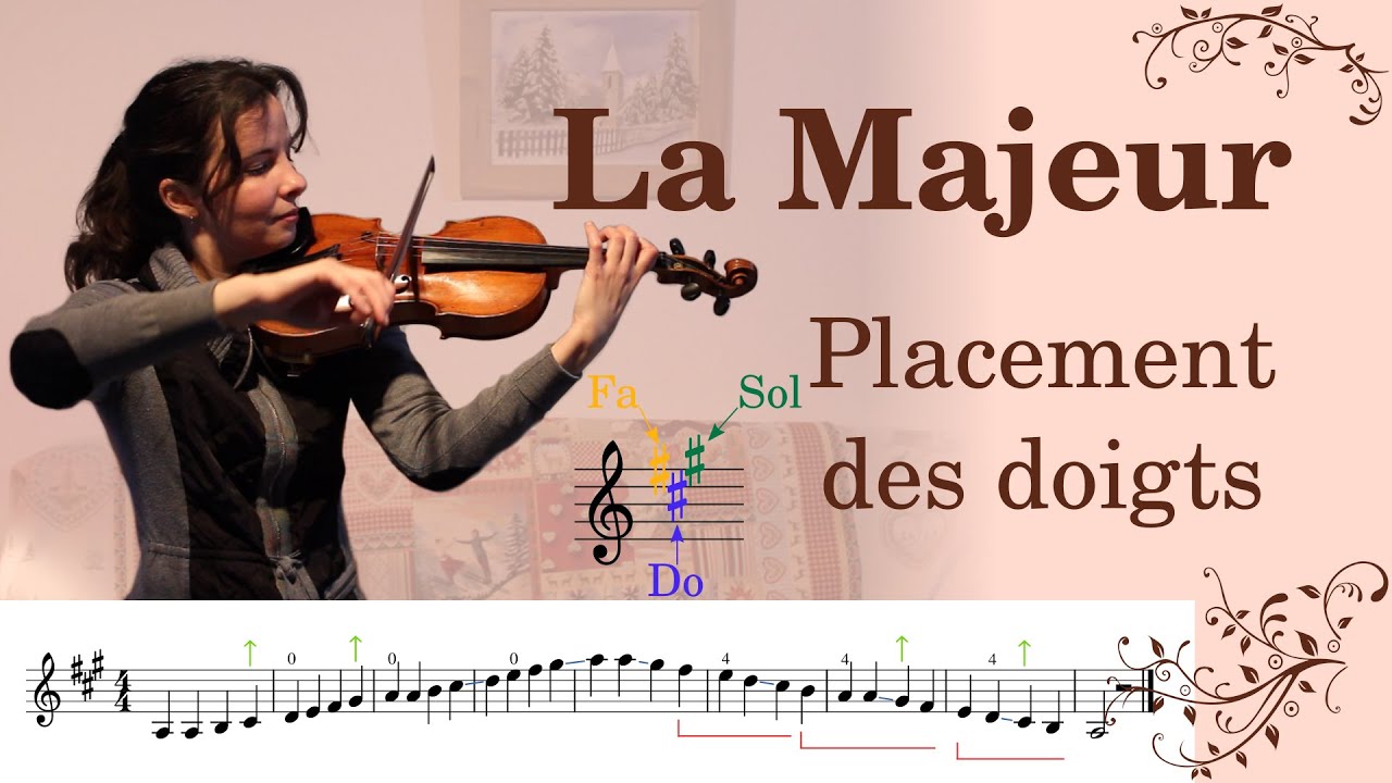 Gamme et arpège de La Majeur sur 2 octaves 🎻