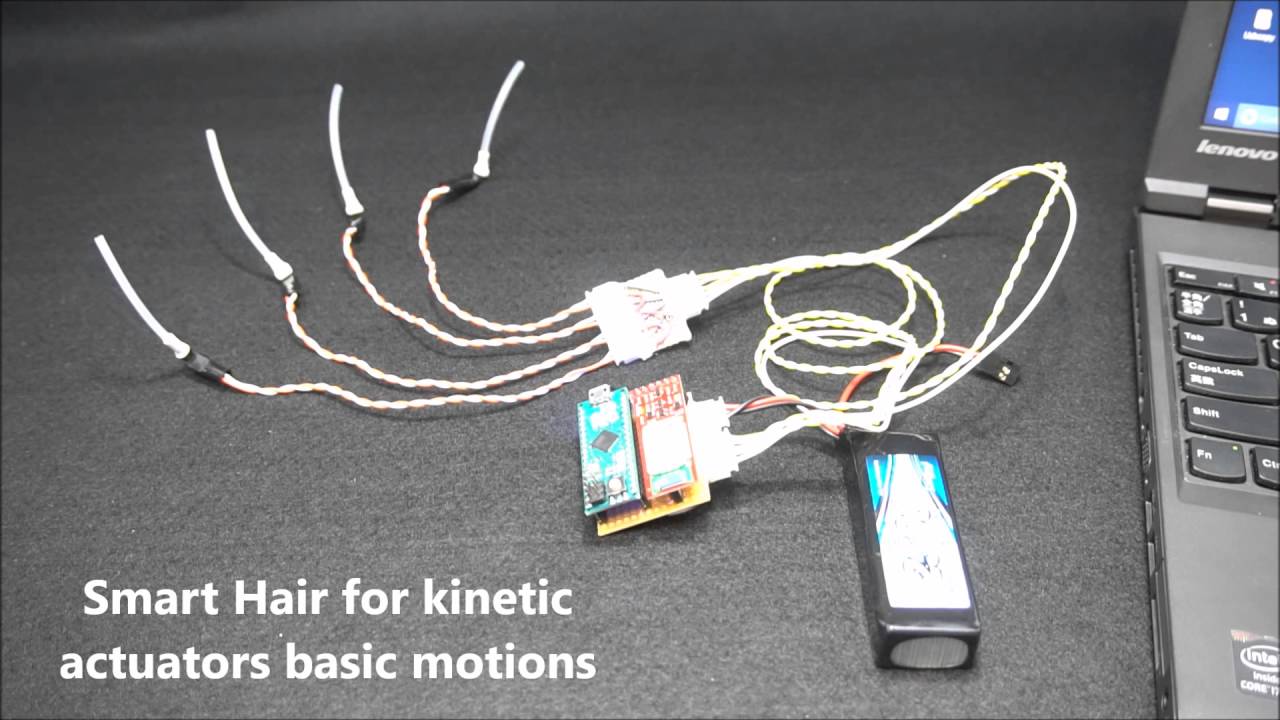 A toolkit for making kinetic clothes using Smart Hair