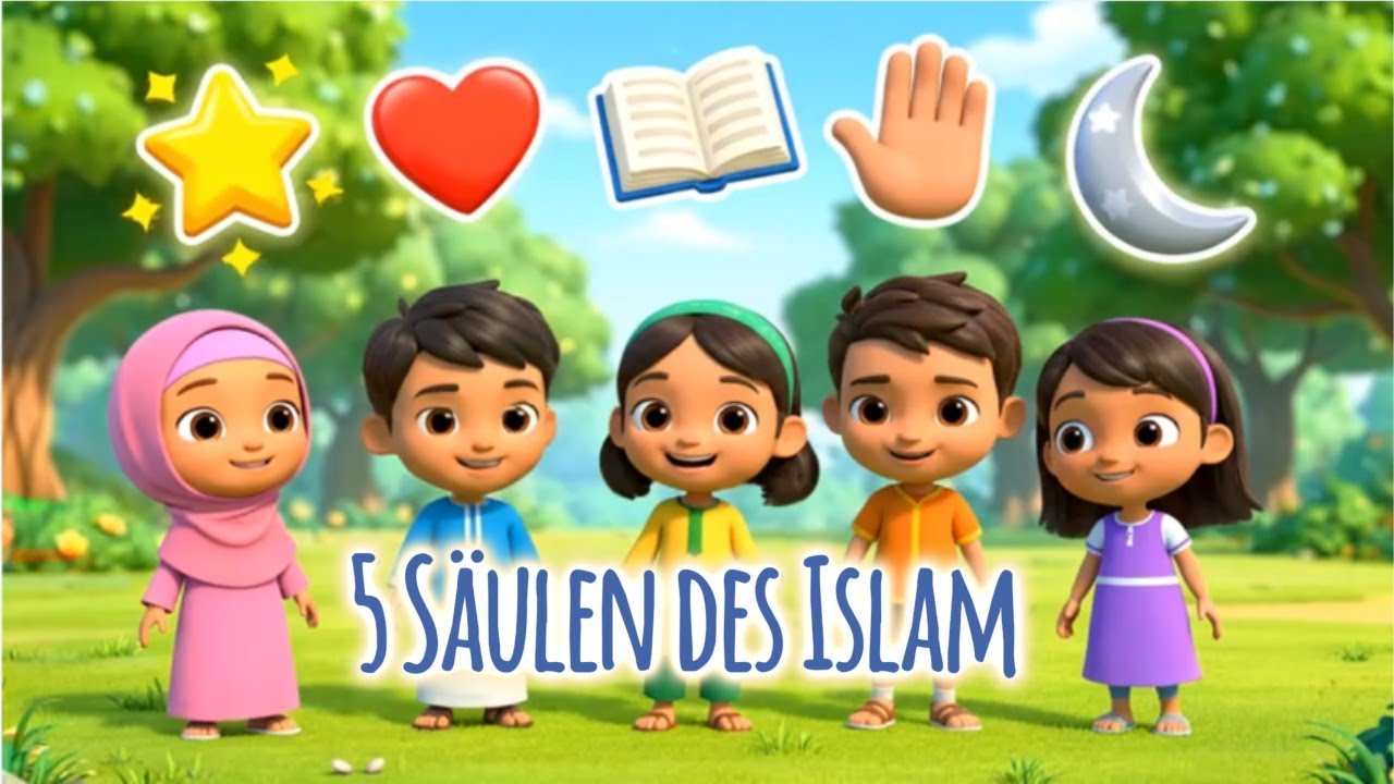 Die fünf Säulen des Islam | islamisches Kinderlied zum Mitsingen 🌙✨