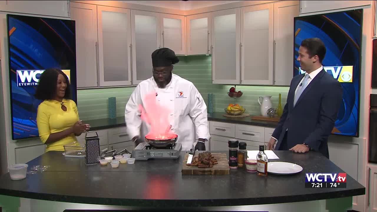 Chef Douglas Sutton makes french inspired meal