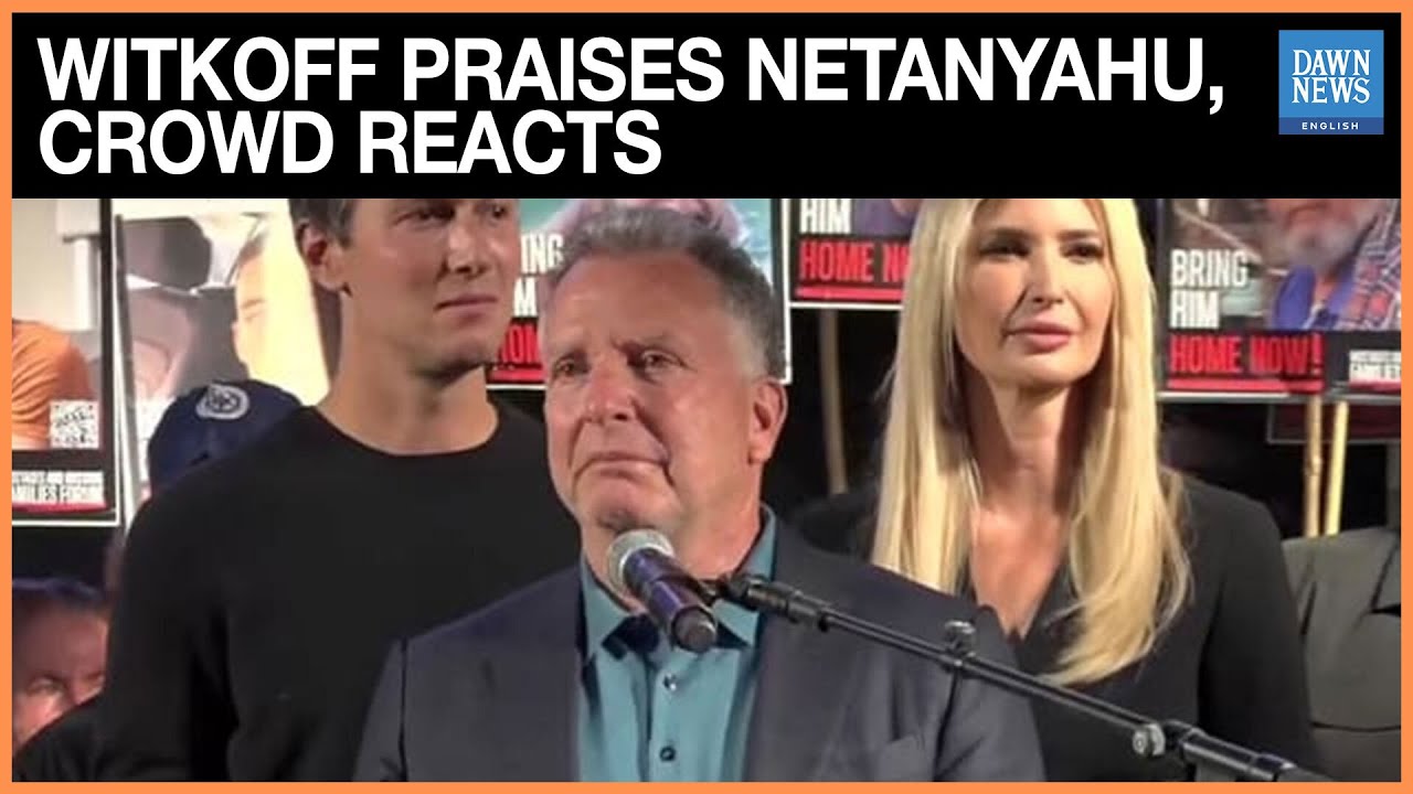 Full Speech: Cheers and Boos as Trump Envoy Steve Witkoff Praises Netanyahu in Tel Aviv Rally