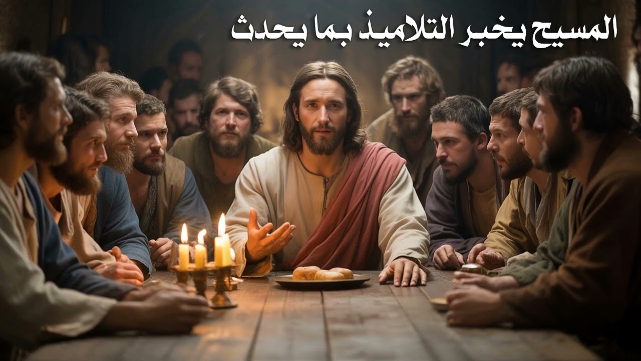المسيح يخبر التلاميذ بما يحدث . ابونا ابرام الكاهن الذى يحبه يسوع