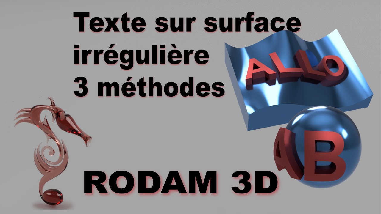 Fusion 360, Lettrage sur surface irrégulière !