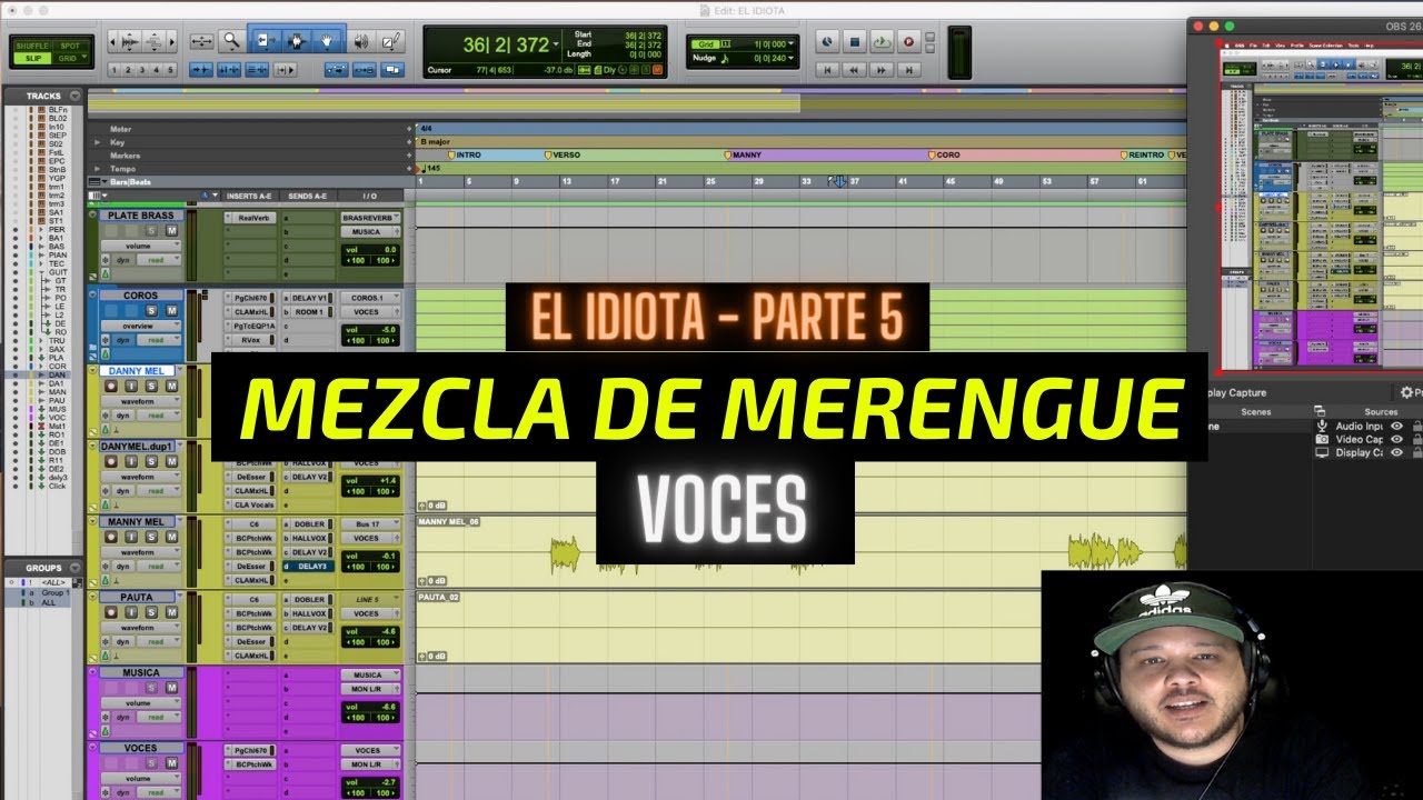 COMO MEZCLAR VOCES EN EL MERENGUE - EL IDIOTA MIX parte 5 | Manny Cruz x Danny Yannes