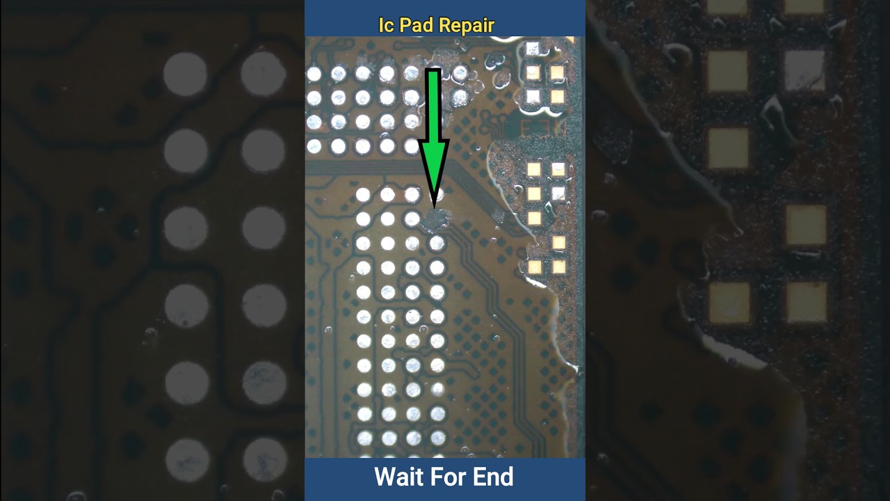 Ic Pad Repair #soldering #icreballing
