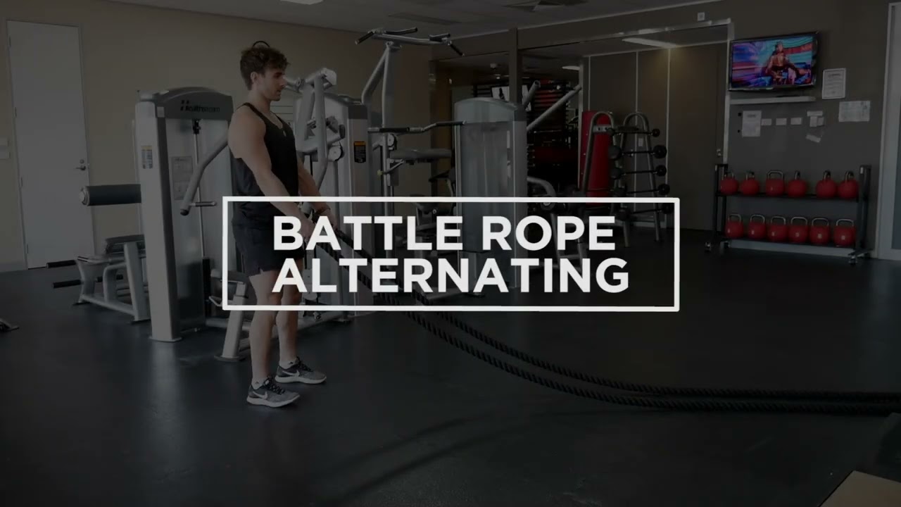 HOW TO 👉 Battle Rope Alternating