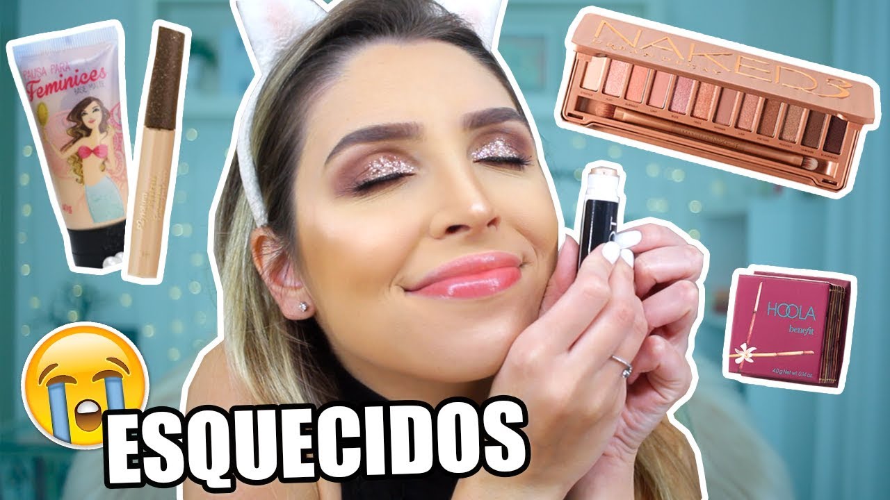 Fiz uma MAKE com PRODUTOS ESQUECIDOS! | Julia Tedesco