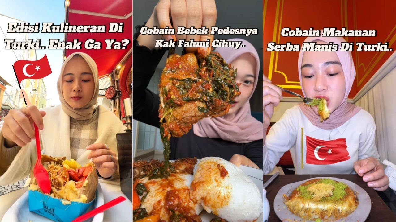 Kulineran Di Turki, Makanan Turki Serba Manis, Cobain Bebek Pedes Dan Mukbang Bareng Tikoker Inicia