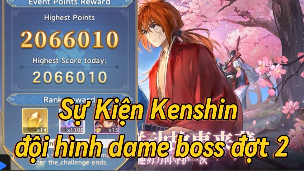 Sword Chronicles Global : Kenshin event and SP Trial team