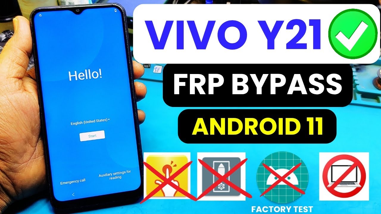 Vivo Y21 Frp Bypass Android 11 | Vivo Y21 Frp Bypass Android 11 Factory Test Not Working