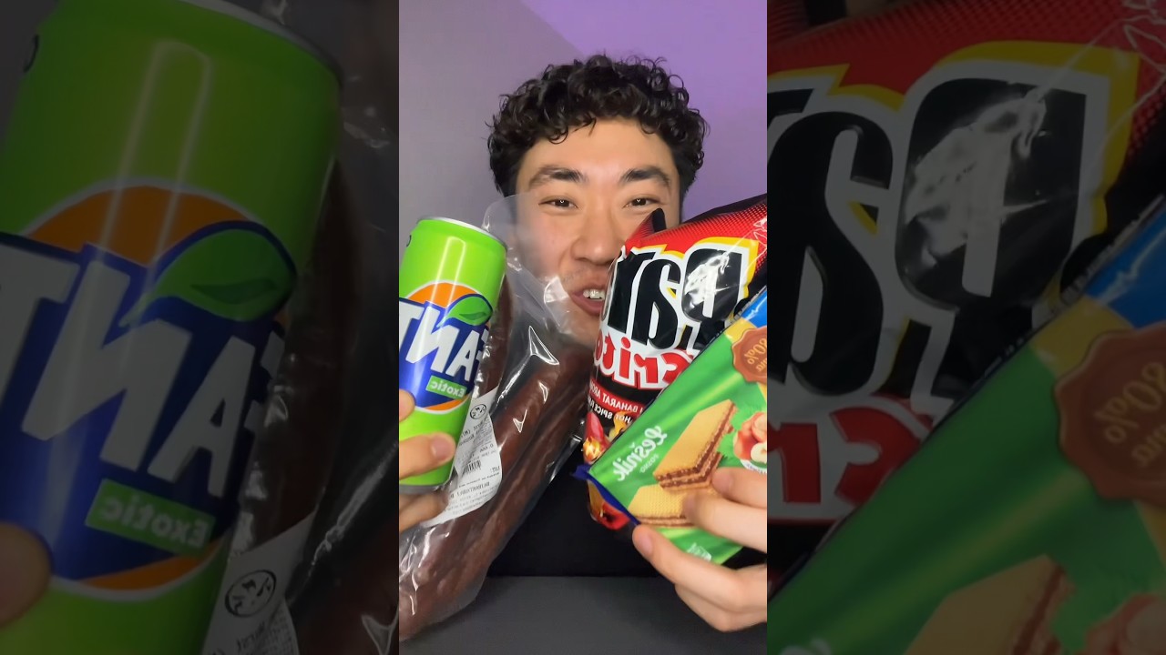 TRYING ALBANIAN SNACKS 🌶️🥭🍖🇦🇱 #albaniansnacks #foryou #explore #eatingshowasmr #eatwithme