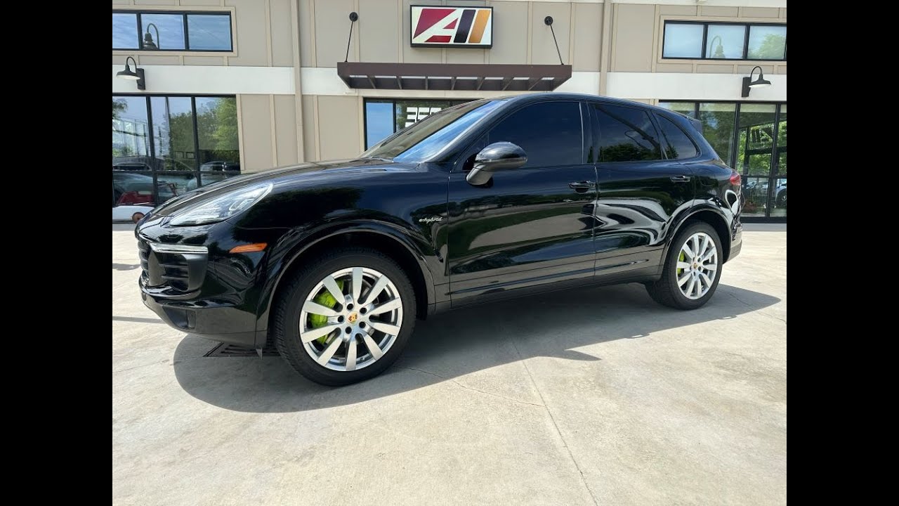 2017 Porsche Cayenne S E-Hybrid Platinum Edition in Black over Agate Grey/ SOLD!!