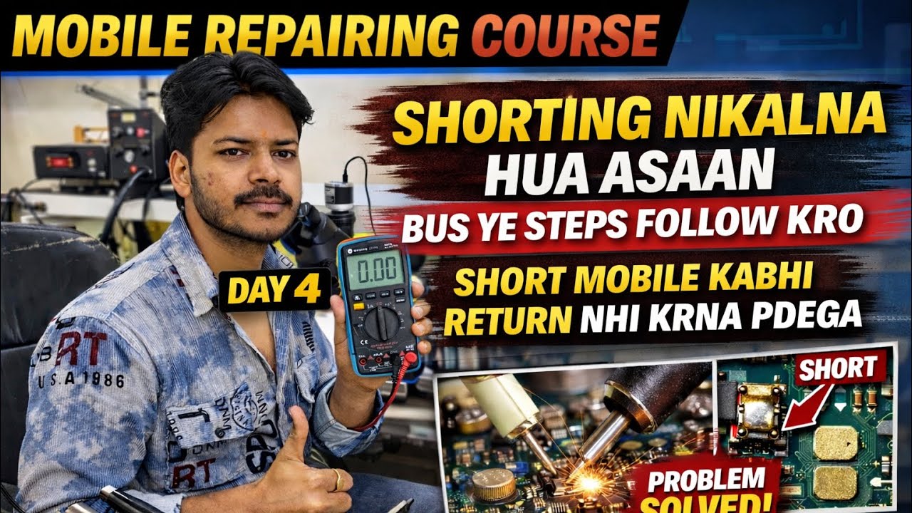 Mobile Repairing Course Day 4 | Shorting Nikalna Hua Aasaan | Short Mobile Fix Full Guide #day4 