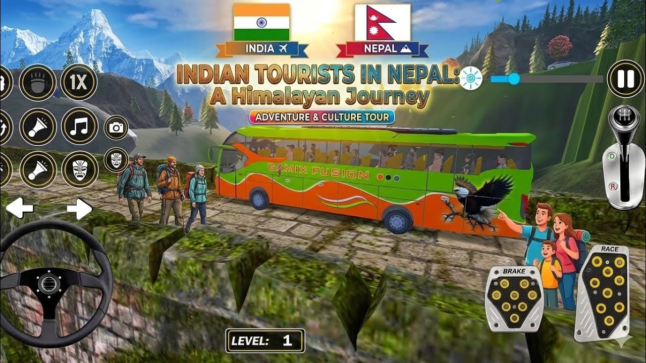 Indian tourists in nepal border 