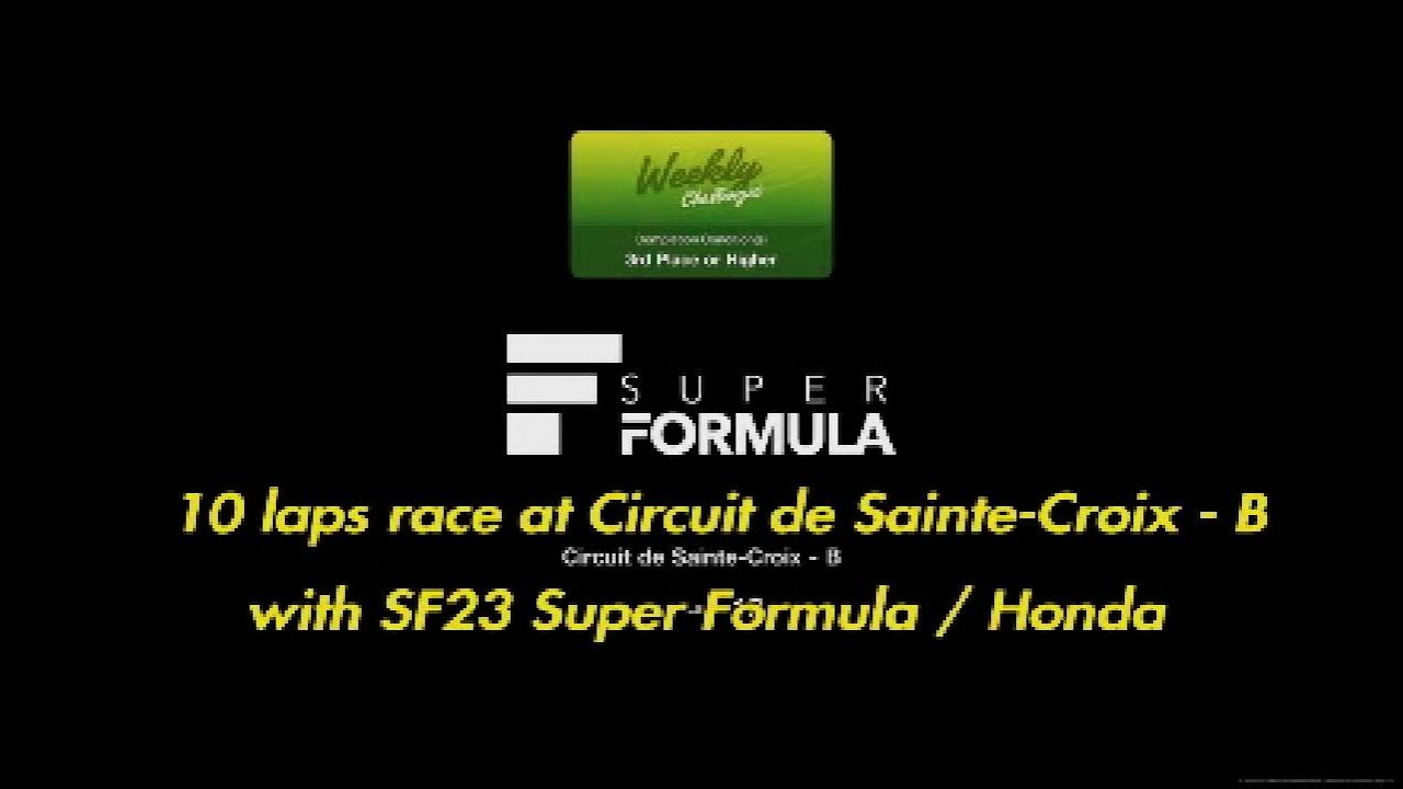 GT7 | Weekly Challenge | Race 5 | SF23 Super Formula/Honda | Tune Settings