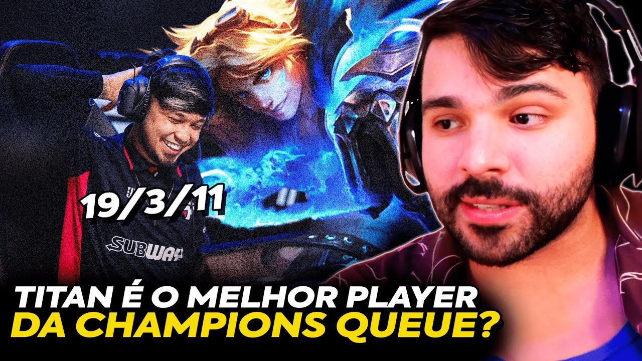 🚨 TITAN TÁ AMASSANDO MUITO NESSA CHAMPIONS QUEUE? ELE MOSTROU O EZREAL DELE! MINERVA REAGE