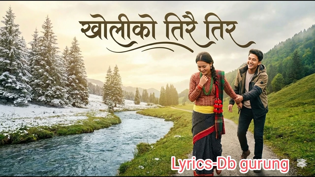 खोलिको तिरै तिर माया किन लिन्छौ पिर/new nepali lok adhunik song 2025 by db gurung.