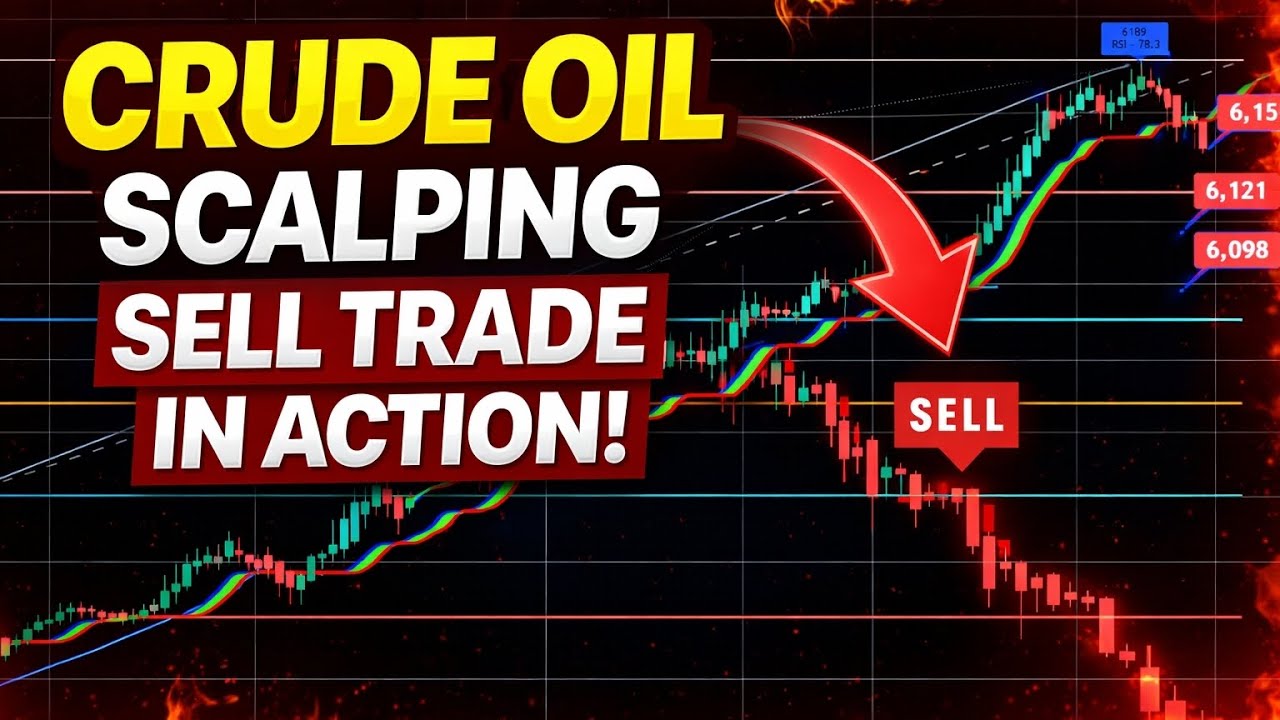 Crude oil sell entry activated with targets 🔥