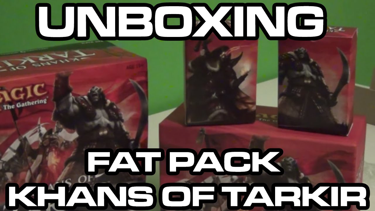 Unboxing Khans of Tarkir Fat Pack