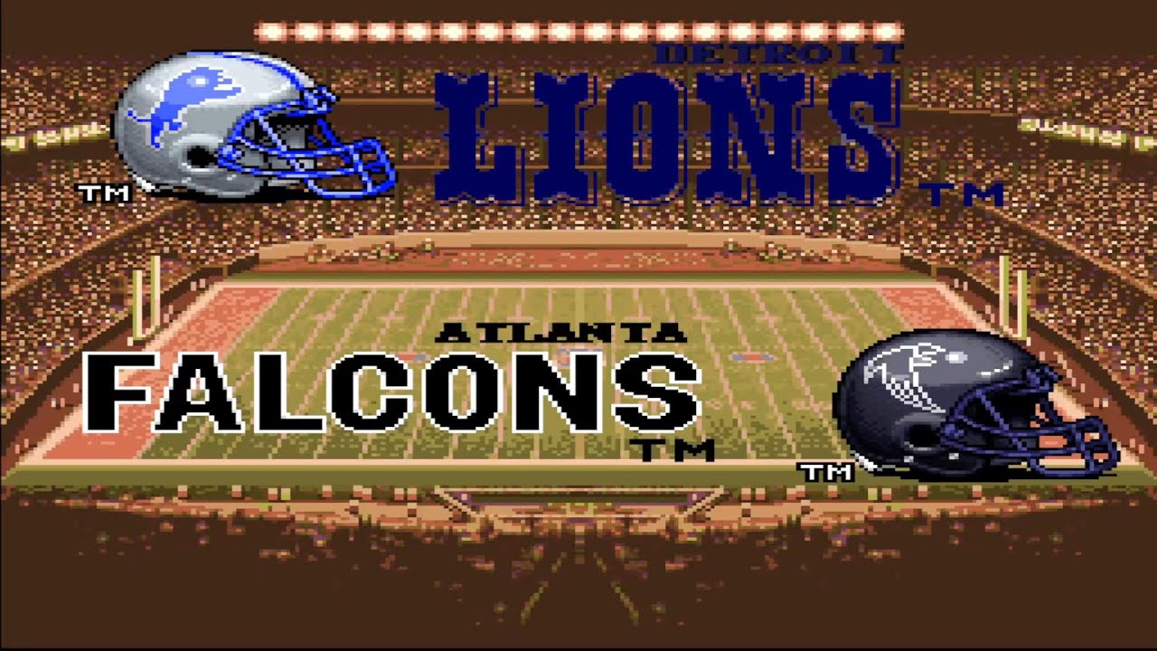 Atlanta Falcons at Detroit Lions | 1994 NFL Season Simulation | Tecmo Super Bowl II (SNES)