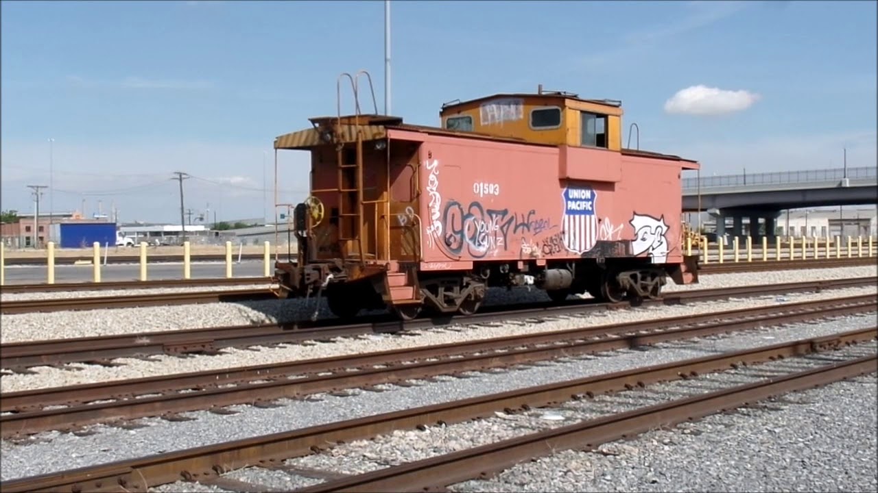 Old Union Pacific Caboose in Salt Lake City Rail Yard