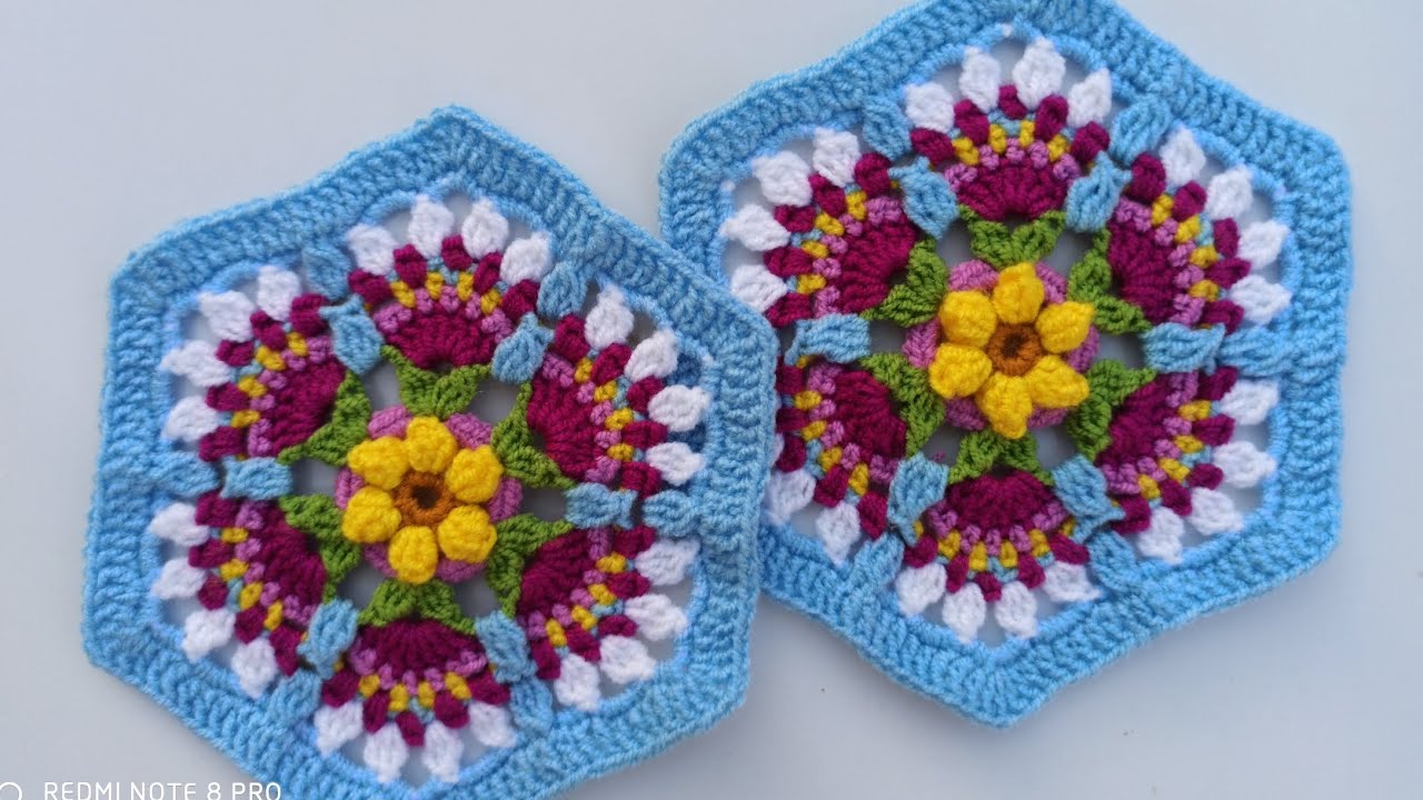 موتیف شماره ۵ پتو فریدا fridablanket# #motifcrochet  #موتیف  #قلاببافی  #پتو_فریدا #روتختی 🥰