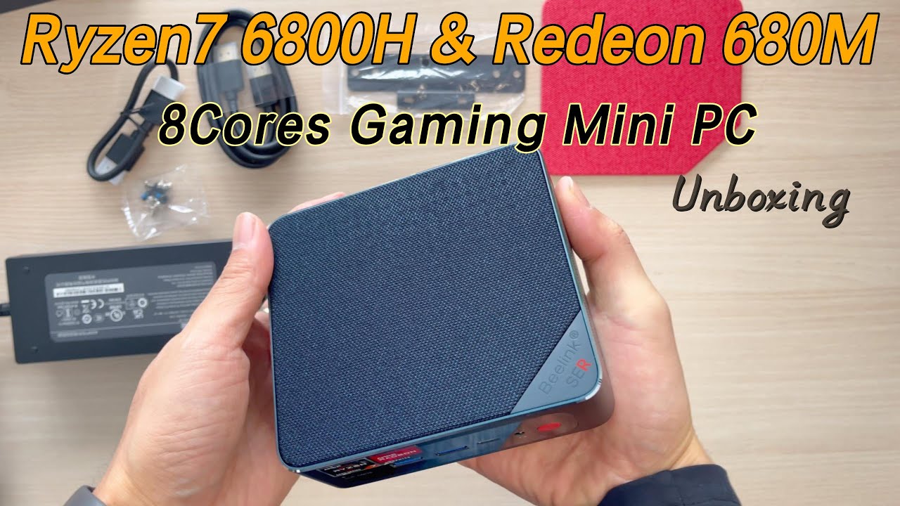 Beelink SER6 PRO AMD Ryezn7 6800H Gaming Mini PC Unboxing