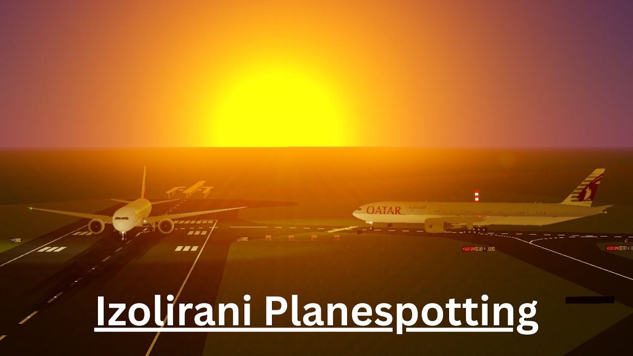 Izolirani Airport Planespotting | PTFS Roblox