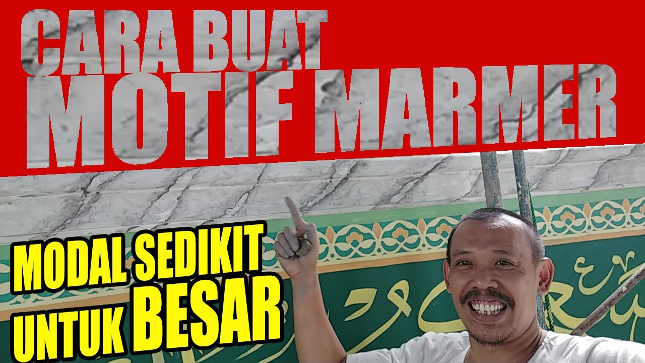 CARA BUAT MOTIF MARMER